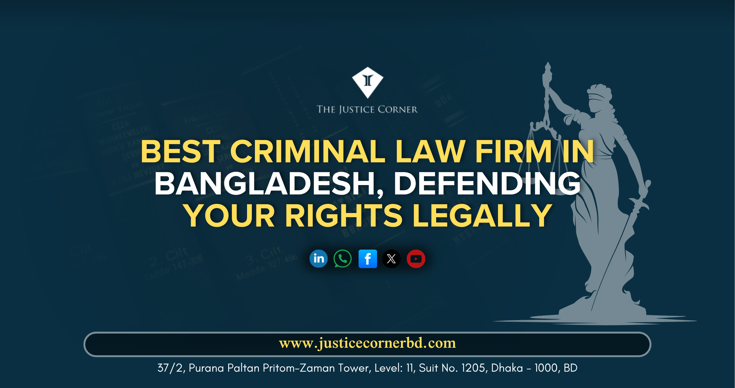 Best criminal law firm in Bangladesh – Defending your rights legally