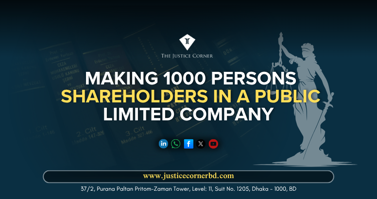 Making 1000 Persons Shareholders in a Public Limited Company